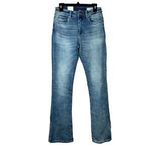 Blank NYC The Hoyt High Rise Mini Flare Jeans - Blue NWT Size 27